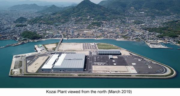 Kozai Plant viewed from the north(March 2019)