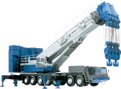 1998: Introduces the AR-5500M, the largest-capacity all terrain crane made anywhere in Japan, with a 550-ton lifting capacity.