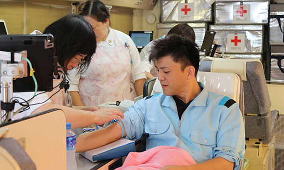 Blood Donation and Nursing Training
