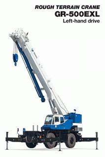 Rough terrain crane GR-500EXL Left hand version