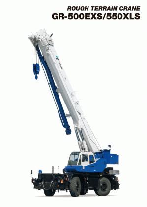 Rough terrain crane GR-500EXS/550XLS