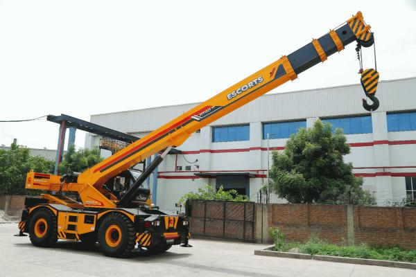 Photo of an Escorts Ltd. product (rough terrain crane)