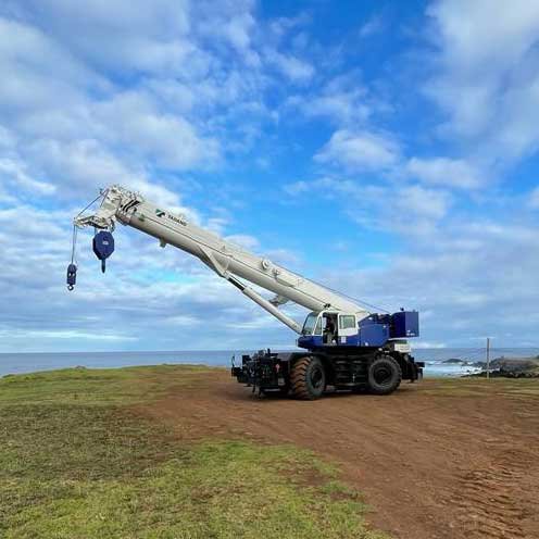 Tadano Completes Third Crane Donation to Easter Island in Chile