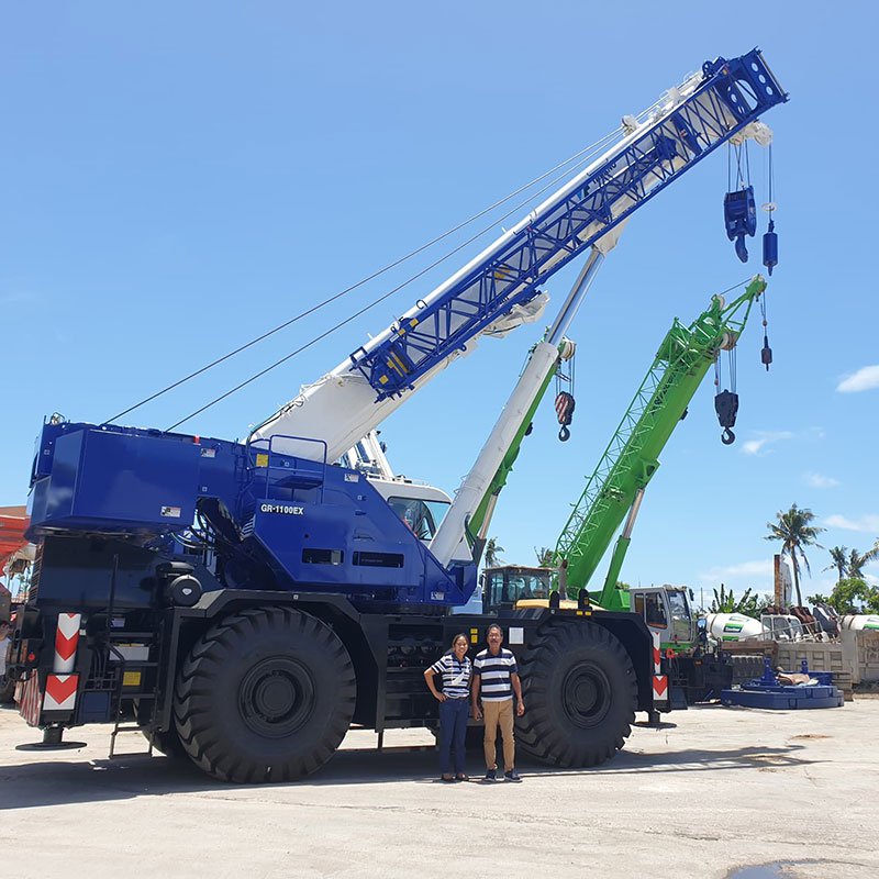 Geo-Transport & Construction Takes Delivery Of Four Cranes, Employs GR-1100EX-3 For Government Center Construction In The Philippines