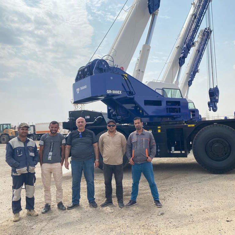 Tadano cranes, including three new GR-300EX-3 models, assist North Refineries Company with Iraq's recovery