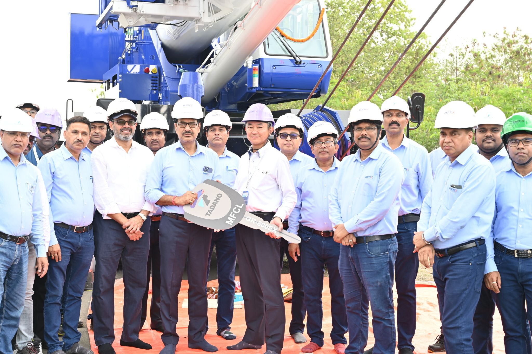 Indian Fertilizer Company Matix Grows its Fleet with Tadano GR-800EX delivery, tour of Shido Plant in Japan
