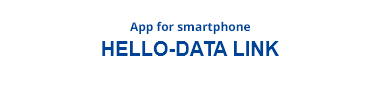 App for smartphone HELLO-DATA LINK